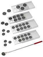 disc carriers and pickup tool