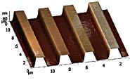 AFM Atomic Force Microscopy Block Test Gratings for Z-axis