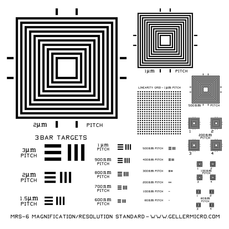 geller mrs-6 mrs6 magnification reference standard