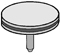 25.4 x 10mm cylinder mount