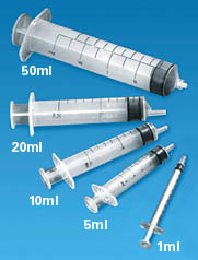 disposable syringes