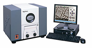 JEOL NeoScope JCM-5000 Benchtop SEM, fits on small lab tabletop, also called benchtop SEM