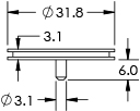 phillips pin mount dim