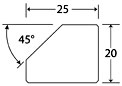 sem 45 degree cylinder specimen mount dimensions