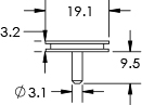 18mm diameter pin stub specimen mount