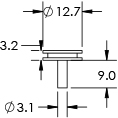 pin mount dimensions