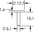 amray pin mount dim