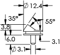 Low Profile 35 degree FIB Mount