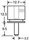 PELCO Pin Stub Extender drawing