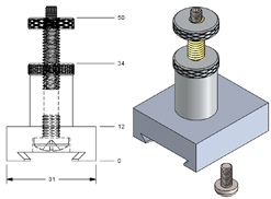 Stage Adapter for Hitachi SEM