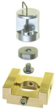 single flat sample clip holder to dovetail stage adapter