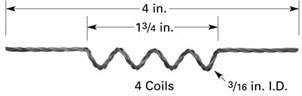 3-strand wire coiled tungsten filament