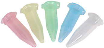 Plastic Vials, Natural Polypropylene Hinge Top Micro Vials