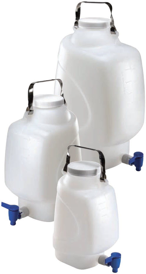 HDPE Rectangular Carboy with Spigot