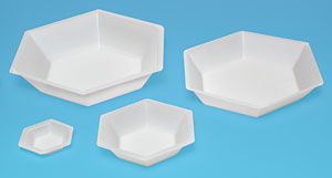 antistatic hexagonal weighing dishes