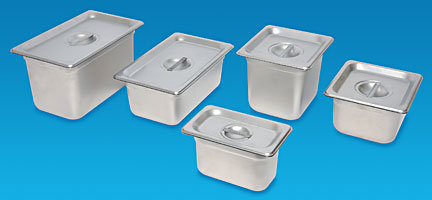 Stainless Steel Containers with Lids
