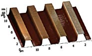 AFM Atomic Force Microscopy Block Test Gratings for Z-axis