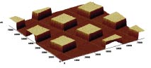 AFM Test Grating for X-, Y- and Z-direction