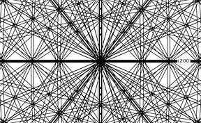 Kikuchi pattern of single crystal silicon