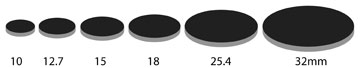 carbon planchets, pin stubs