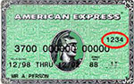 Amex Security Code Location