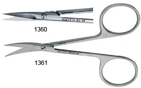 curved iris scissors