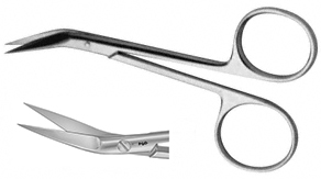 Iris & Ligature Scissors, Angled to side