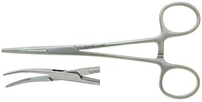 kelly forceps hemostats curved