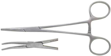 forceps, hemostat, crile ranklin, curved, 6.25"