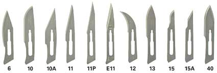 scalpel blades for no. 3 handles