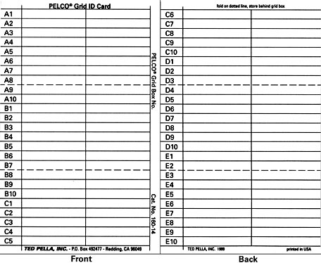 Grid Box I.D. Sheet