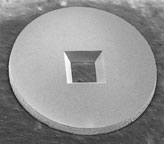 silicon aperture frame 0.5 x 0.5mm