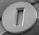 silicon aperture frame 1.5 x 0.5mm