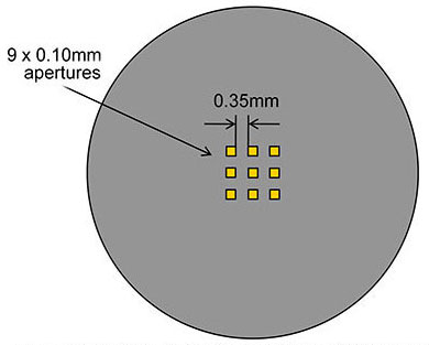 silicon nitride support film, multiple window version