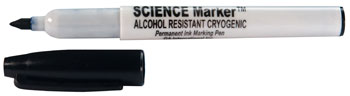 Fine Tip Alcohol-Resistant Water-Resistant Cryogenic Marker