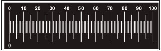 Micrometer Scale for Reflective Light