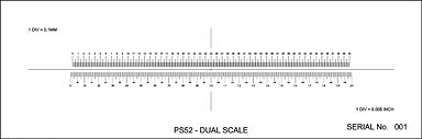 Dual Scale Calibration Slide - transmitted light