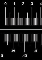 Dual Scale Calibration Slide for Reflective Light