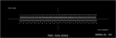 Dual Scale Calibration Slide for Reflective Light