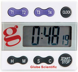 Thorlabs - CDLT4 4-Channel Digital Lab Timer and Stopwatch