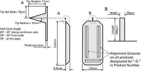 silicon afm probe, cont