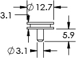 pin mount dimensions