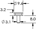 slotted head mount 