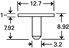 low profile fib pin mount