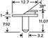 low profile 38° pin mount for fib