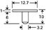 short pin low profile pin mount