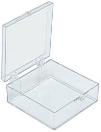 Square Plastic Boxes, styrene