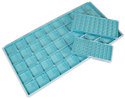 Plastic storage bin 500x310x200 mm, 28L blue