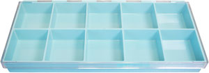 6 compartment styrene box