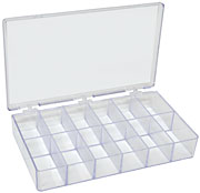 Styrene Plastic Box with 3 hinges